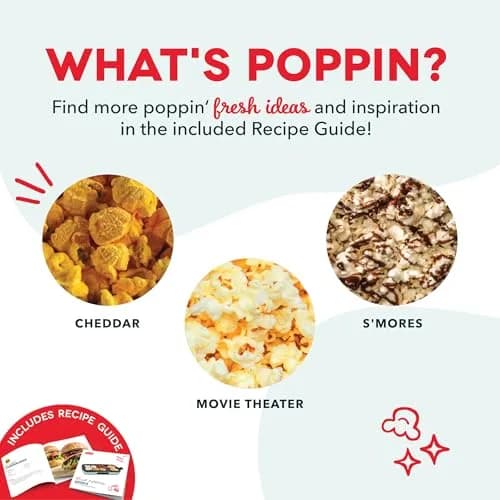 Dash Fresh Pop Popcorn Maker 16-Cup Red | Oil-Free Hot Air Popper for Family & Movie Nights thumbnail 8