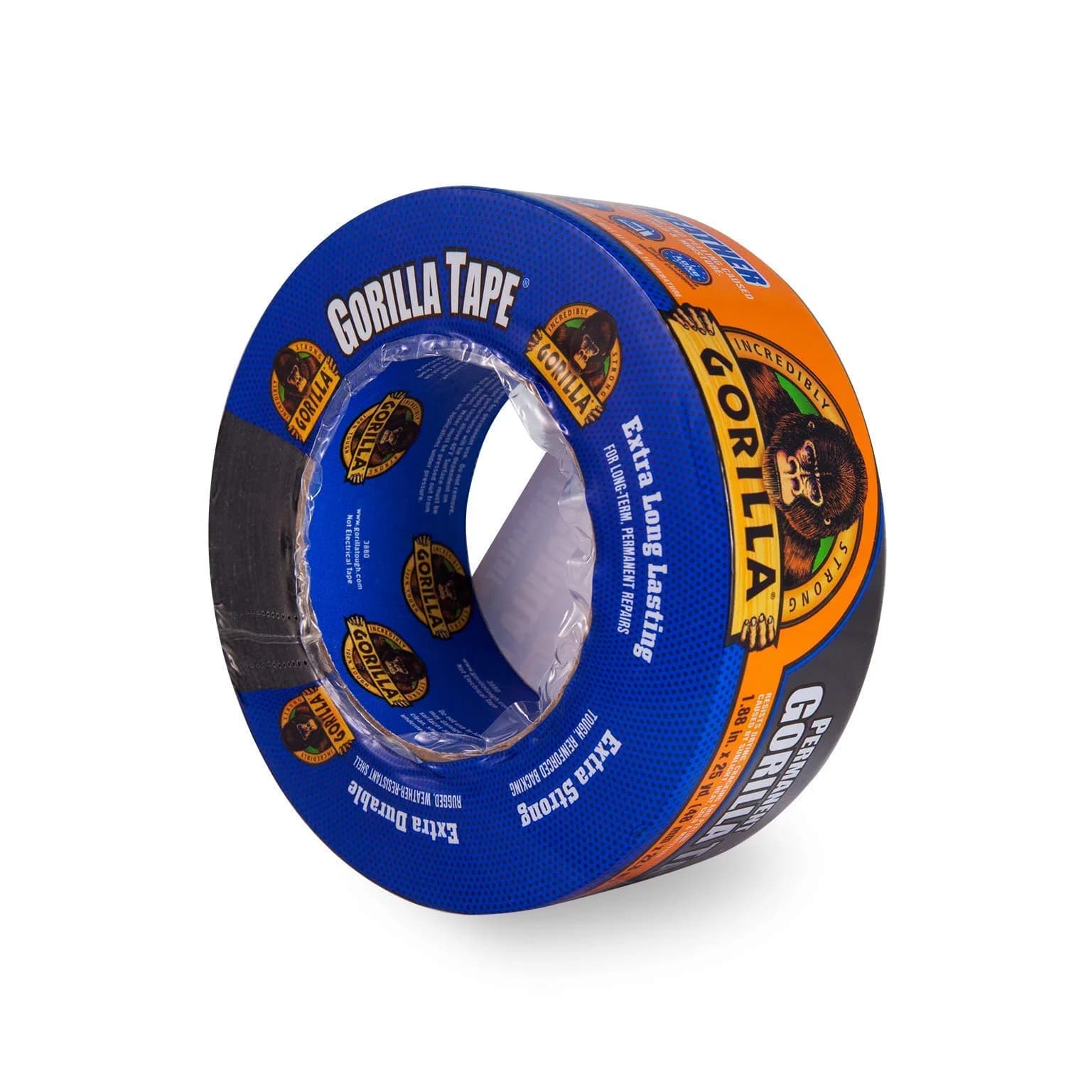 Gorilla All Weather Duct Tape Black 1.88" x 25 yd (4-Pack) | UV & Temperature Resistant Waterproof Tape for Outdoor Repairs - view 3