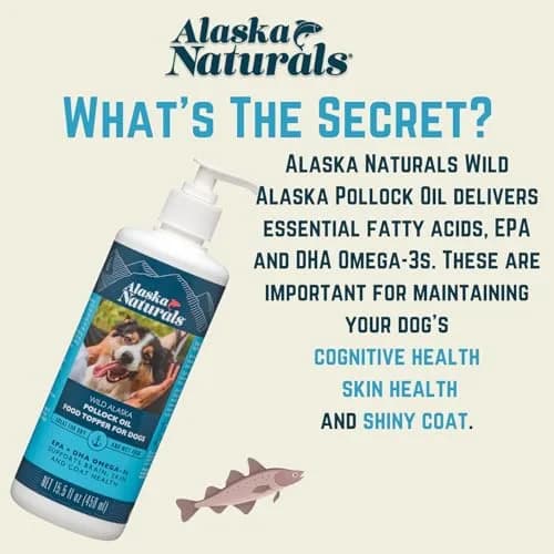 Alaska Naturals Wild Alaskan Fish Oil Supplement for Dogs Skin and Coat 15.5 oz | EPA DHA Omega-3 Fatty Acids Support thumbnail 3