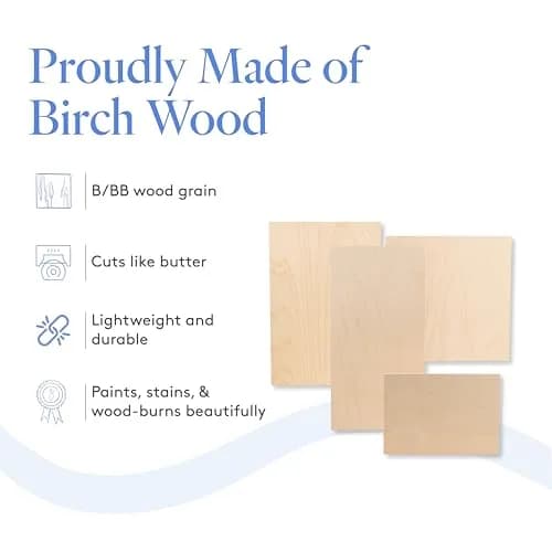 Woodpeckers 3 mm Baltic Birch Plywood 1/8 x 18 x 24 Inch | Strong, Durable Craft Wood Sheets thumbnail 4