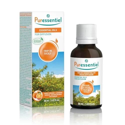 Puressentiel Trip in Sicily Diffuser Blend 30 ML | Citrus Aromatherapy for Relaxation thumbnail 1