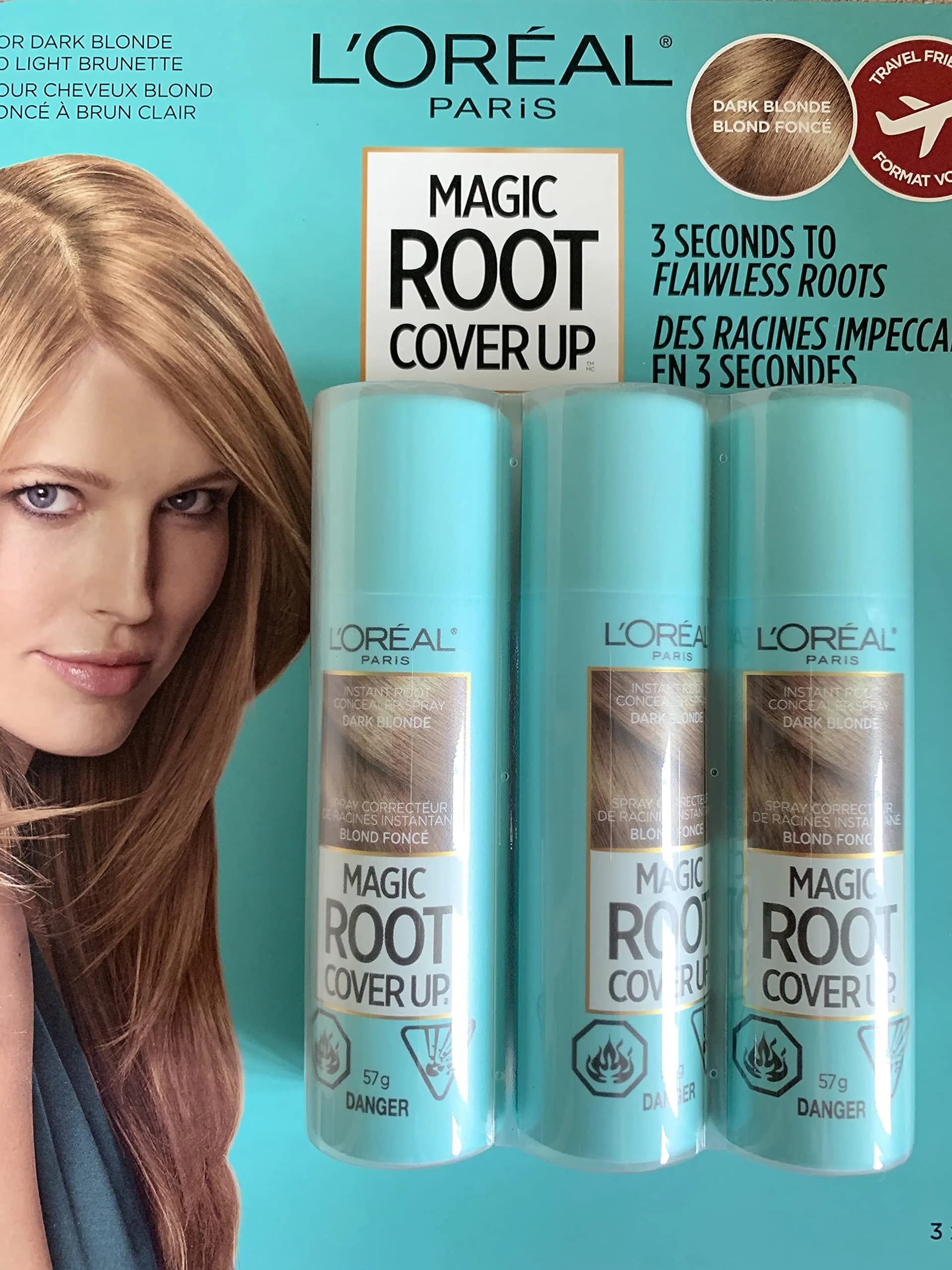 L'Oreal Paris Root Cover Up Dark Blonde 6.03oz | Quick Gray Concealer, Ammonia-Free, Lasts Until Shampoo