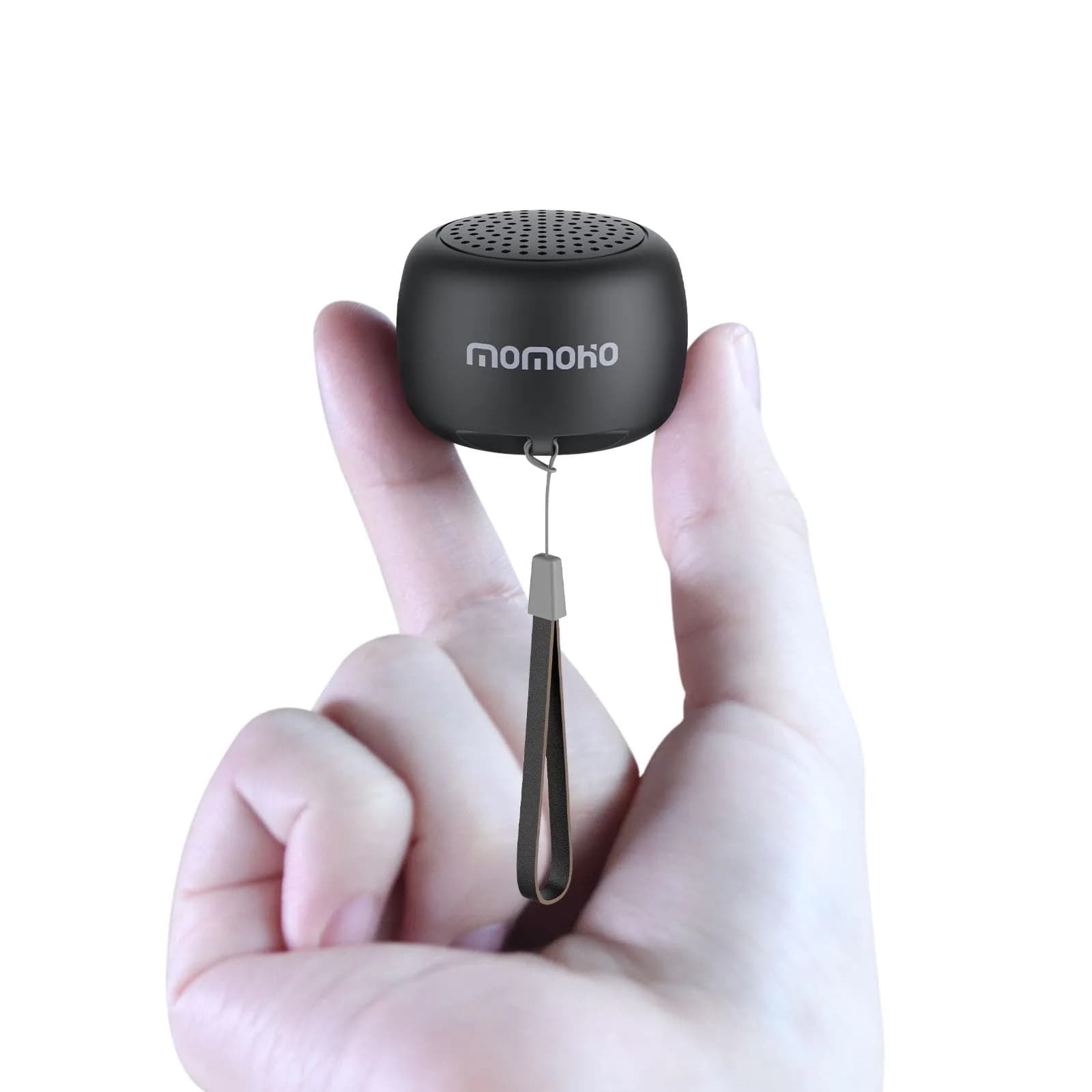 MOMOHO Mini Bluetooth Speaker White | Tiny Portable Wireless Speaker with Mic & TWS Pairing - main product image
