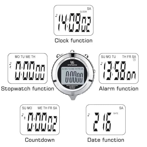 LAOPAO Metal Stopwatch Timer with Backlight & 2 Lap Memory | Professional Coach Stopwatch thumbnail 2