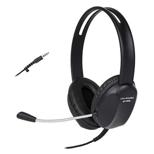 Cyber Acoustics AC-4000 Stereo PC Headset with TuffCord, 20 Pack | Durable Wired Headset for Office & Classroom thumbnail 1