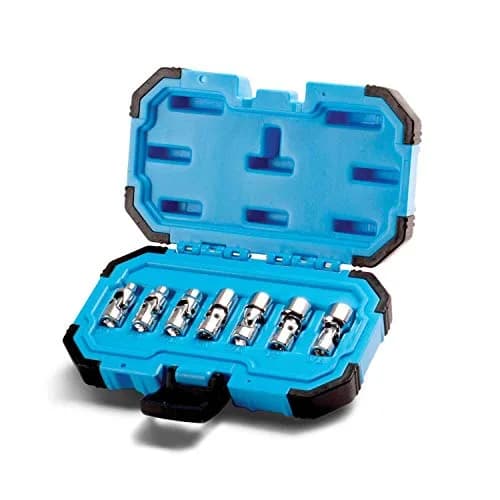 Capri Tools 1/4 in. Drive Universal Socket Set, 3/16-9/16 in. SAE, 7-Piece | WaveDrive Grips Fasteners Tightly thumbnail 1
