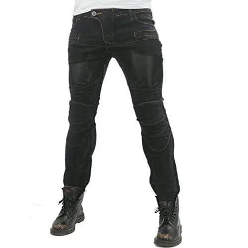 Takuey Men's Motorcycle Riding Jeans with Armor - Black, XL (34) | CE Certified Protection thumbnail 4