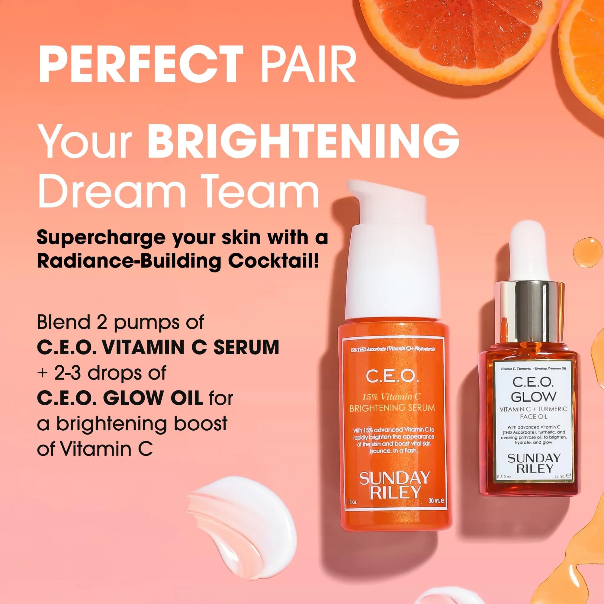 Sunday Riley C.E.O. Glow Vitamin C & Turmeric Face Oil 15ml (0.5 Fl Oz) | Brightens & Nourishes for Radiant Skin - view 5