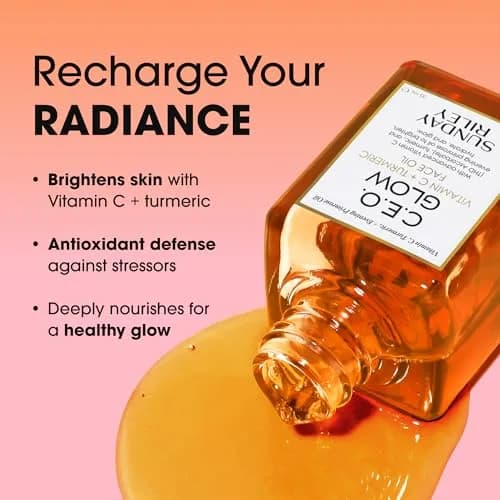 Sunday Riley C.E.O. Glow Vitamin C & Turmeric Face Oil 15ml (0.5 Fl Oz) | Brightens & Nourishes for Radiant Skin thumbnail 2