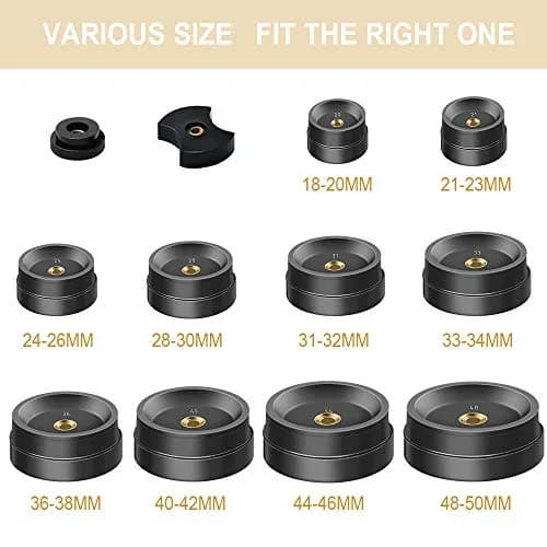 ONEBOM Watch Press Tool Set 18-50mm | Professional Watch Repair Kit with 12 Dies, Tweezers, and Blades thumbnail 3