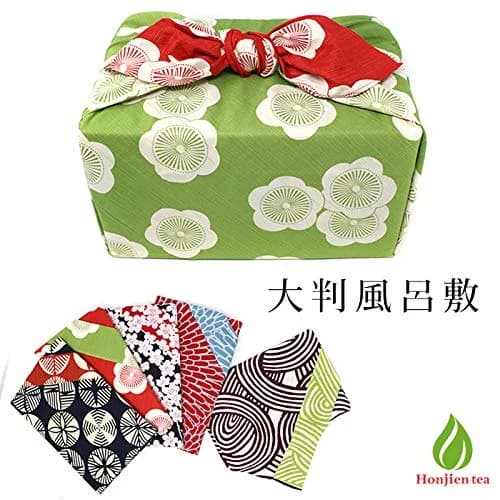 honjien Furoshiki XL 40.9 x 40.9 in | Reversible Japanese Cotton Wrap thumbnail 3