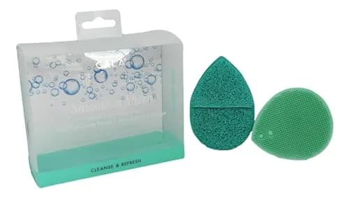 Cala Mint facial exfoliator duo | Deep cleansing & gentle buffing for radiant skin thumbnail 3