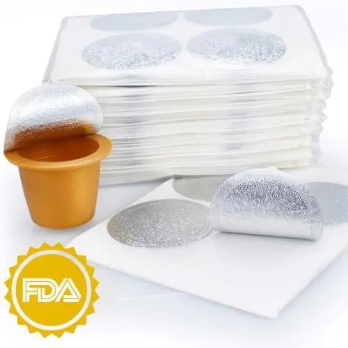 CAPMESSO 1000 Aluminum Foil Lids & 6 Reusable Pods | Grips Coffee for Nespresso OriginalLine thumbnail 4