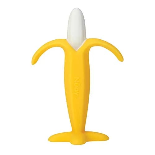 Nuby Soothing Banana Teether 5 Inch (Pack of 1) | BPA-Free Silicone for Gum Relief thumbnail 1