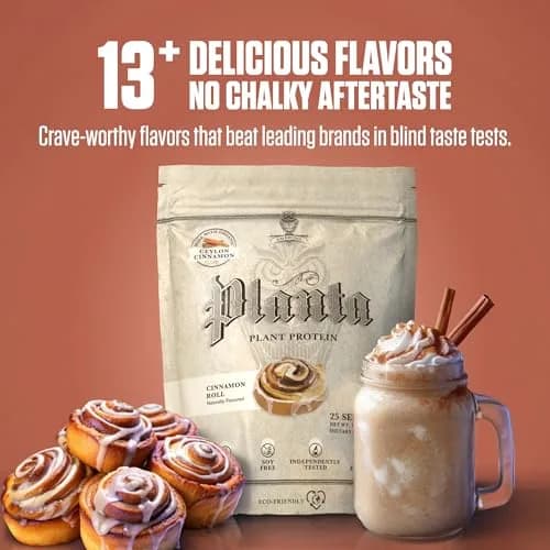 Ambrosia Plant Based Protein Powder 20g | Vegan & Keto Friendly Cinnamon Roll | Gluten & Dairy Free | 25 Servings thumbnail 6