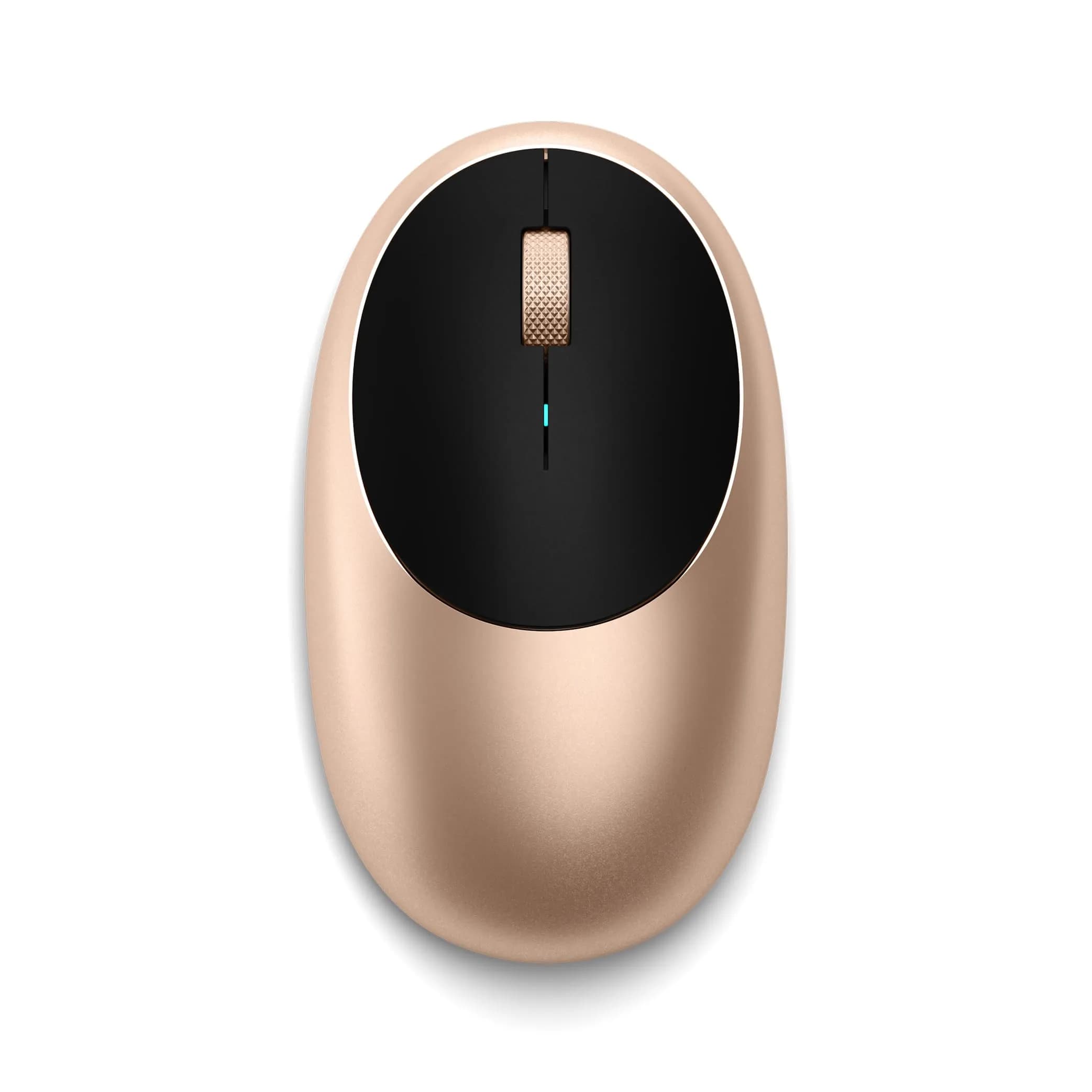 Satechi M1 Wireless Bluetooth Mouse, USB-C Rechargeable, Compact Gold | 1200 DPI Optical Tracking — Gold