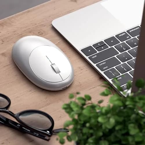 Satechi M1 Wireless Bluetooth Mouse, USB-C Rechargeable, Silver | Precise Optical Tracking for Mac & Windows thumbnail 7