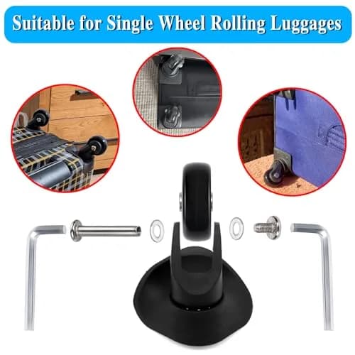 OwnMy 50mm x 18mm Luggage Suitcase Replacement Wheels Set of 4 | Smooth Rolling for Travel thumbnail 6