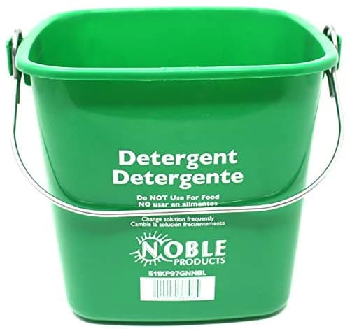 Noble Products Green Bucket 3 Quart | Square Cleaning Pail for Household & Commercial Use thumbnail 2