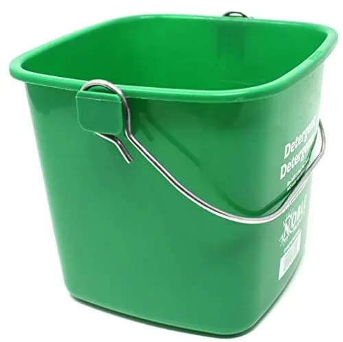 Noble Products Green Bucket 3 Quart | Square Cleaning Pail for Household & Commercial Use thumbnail 3