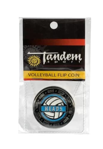 Tandem Sport Volleyball Flip Coin - Heads and Tails Sport Coin for Coin Toss - Includes 1 Coin | Zinc Alloy, 1.5" Diameter thumbnail 4