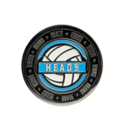 Tandem Sport Volleyball Flip Coin - Heads and Tails Sport Coin for Coin Toss - Includes 1 Coin | Zinc Alloy, 1.5" Diameter thumbnail 2