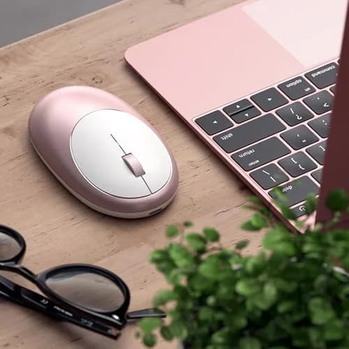 Satechi M1 Wireless Bluetooth Mouse, USB-C Rechargeable, Compact, Rose Gold | 1200 DPI Optical Tracking thumbnail 7