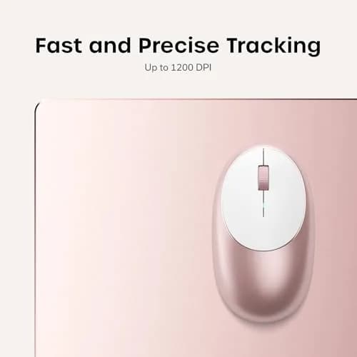 Satechi M1 Wireless Bluetooth Mouse, USB-C Rechargeable, Compact, Rose Gold | 1200 DPI Optical Tracking thumbnail 3
