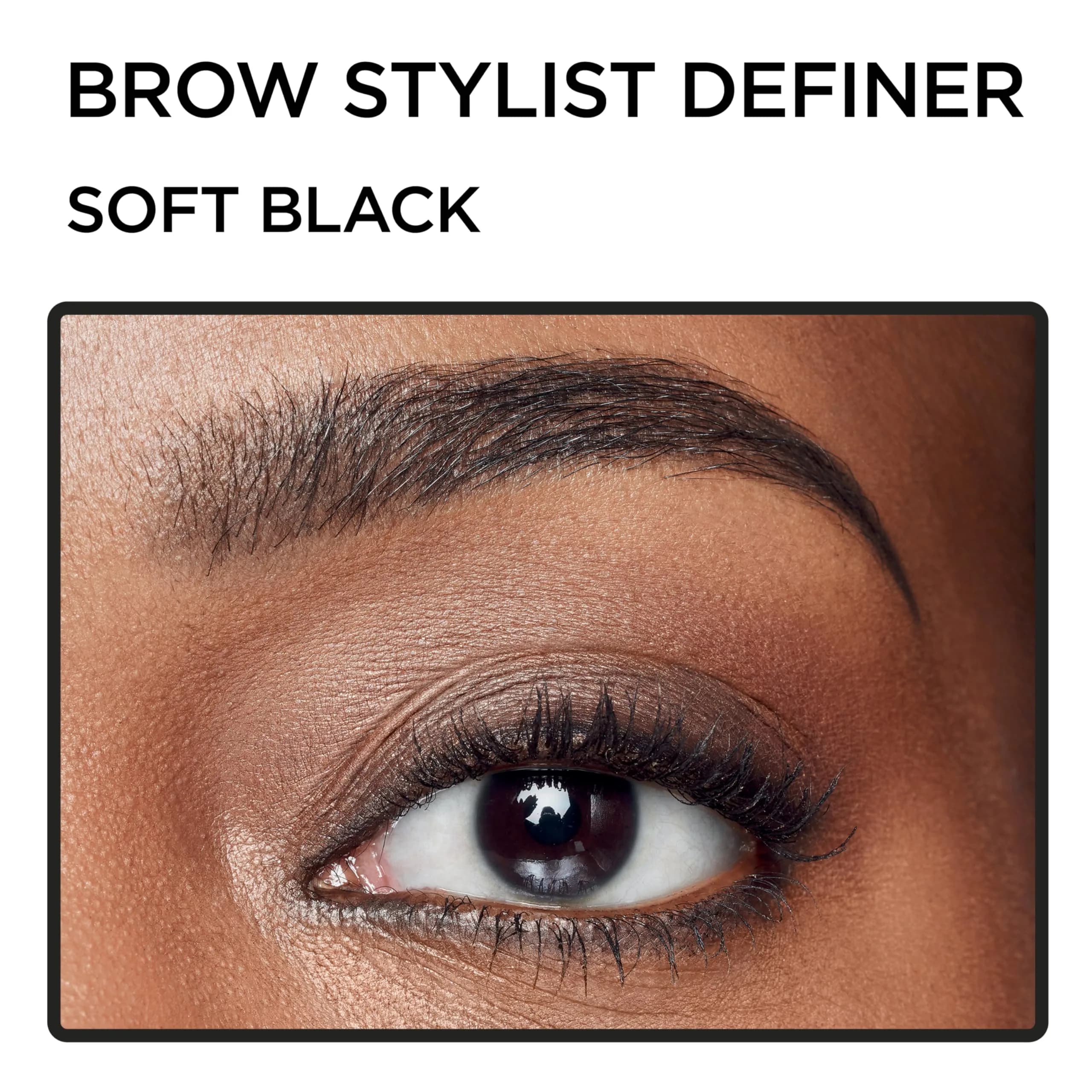 L'Oreal Paris Brow Stylist Definer Waterproof Eyebrow Pencil, Soft Black, 0.003 Oz (Pack of 1) - view 4