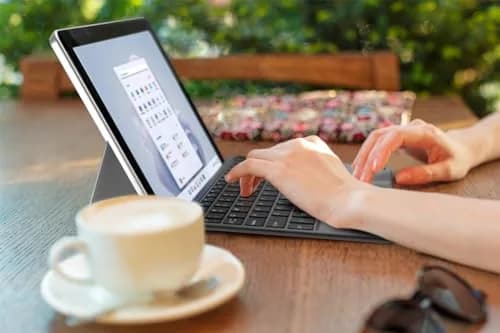 Arteck Surface Go Type Cover Bluetooth Keyboard with Touchpad | Black thumbnail 6