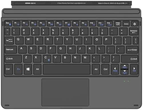 Arteck Surface Go Type Cover Bluetooth Keyboard with Touchpad | Black thumbnail 2