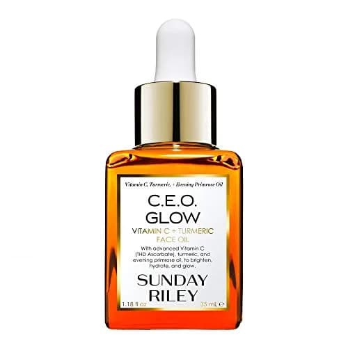 Sunday Riley C.E.O. Glow Vitamin C Turmeric Face Oil 35ml (1.18 Fl Oz) | Brightens & Evens Skin Tone — No Color