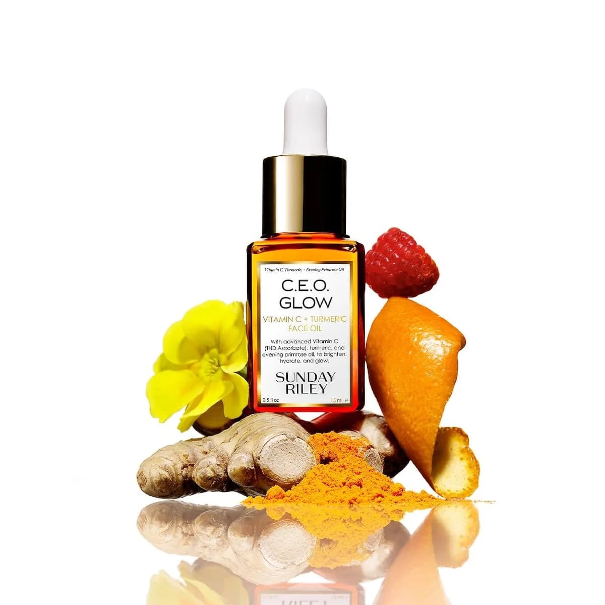 Sunday Riley C.E.O. Glow Vitamin C Turmeric Face Oil 35ml (1.18 Fl Oz) | Brightens & Evens Skin Tone - view 5