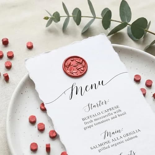 UNIQOOO Metallic Burgundy Wine Red Sealing Wax Beads (540 Pcs, 10mm) | Vibrant Color for Invitations & Crafts thumbnail 4