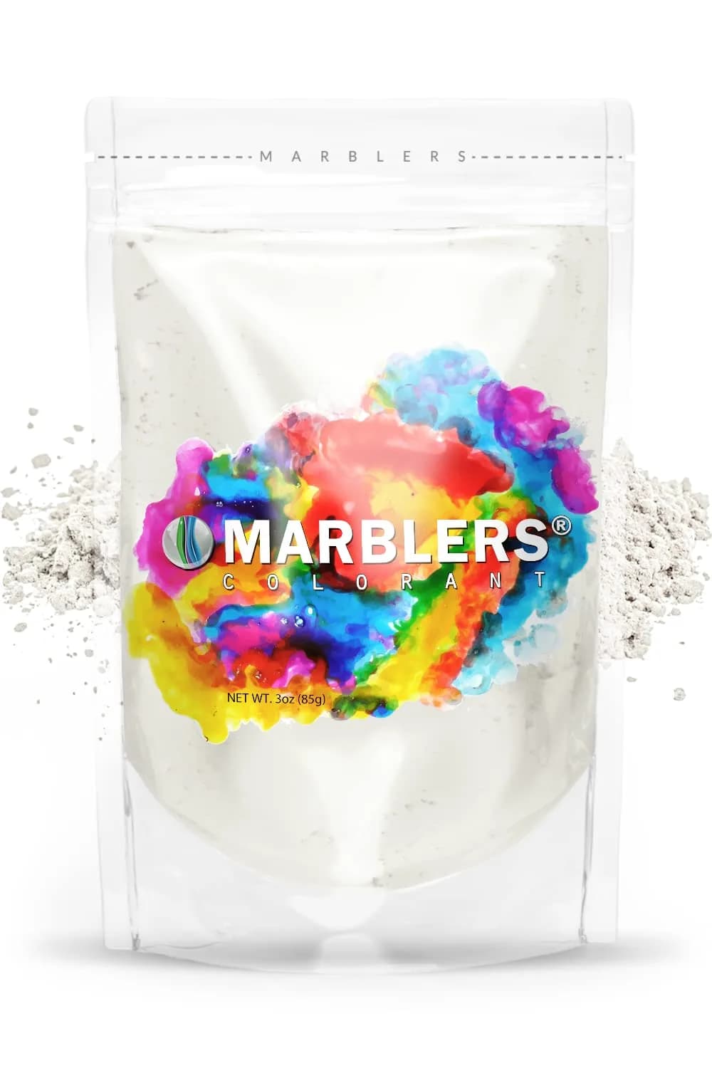 MARBLERS White Mica Powder [Cream White] 3oz (85g) Cosmetic Grade Pigment for Soap, Resin, Candle, Nail Art, Bath Bombs, Vegan, Cruelty Free — (White) Cream White