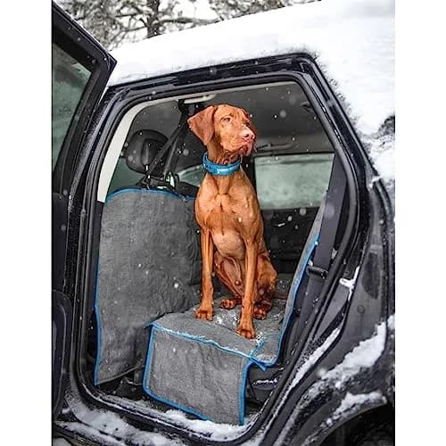 Kurgo Coast to Coast Hammock, Heather Grey, 55" Wide | Waterproof Car Seat Cover for Dogs thumbnail 4