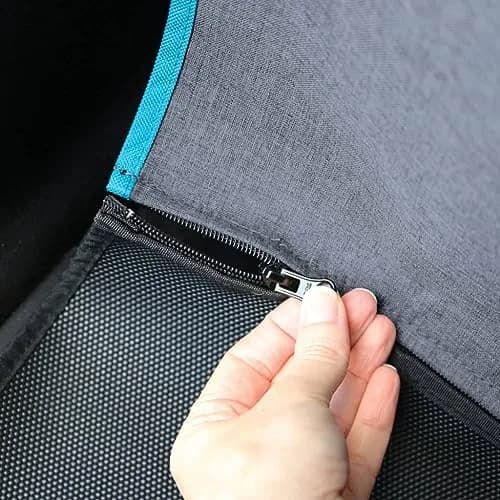 Kurgo Coast to Coast Hammock, Heather Grey, 55" Wide | Waterproof Car Seat Cover for Dogs thumbnail 9