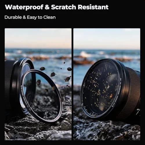 K&F CONCEPT 62mm Circular Polarizer Lens Filter with 28 Multi-Layer Coated | Ultra-Slim High Definition Waterproof Scratch Resistant Polarizing Lens Filter (CPL) (Nano-X Series) FC701 thumbnail 6