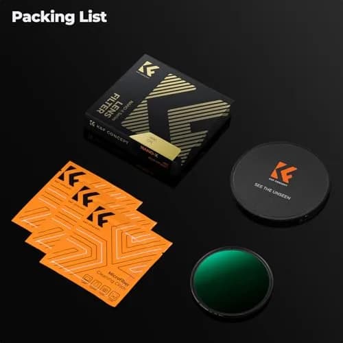 K&F CONCEPT 62mm Circular Polarizer Lens Filter with 28 Multi-Layer Coated | Ultra-Slim High Definition Waterproof Scratch Resistant Polarizing Lens Filter (CPL) (Nano-X Series) FC701 thumbnail 7