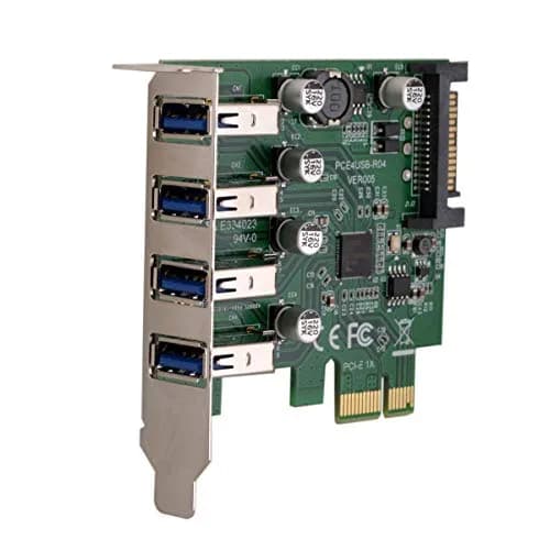 ChenYang 4 Port PCI-E 1X to 4 USB 3.0 HUB Expansion Card Adapter with 80/120mm Bracket | PCIe Gen2 Mode thumbnail 7