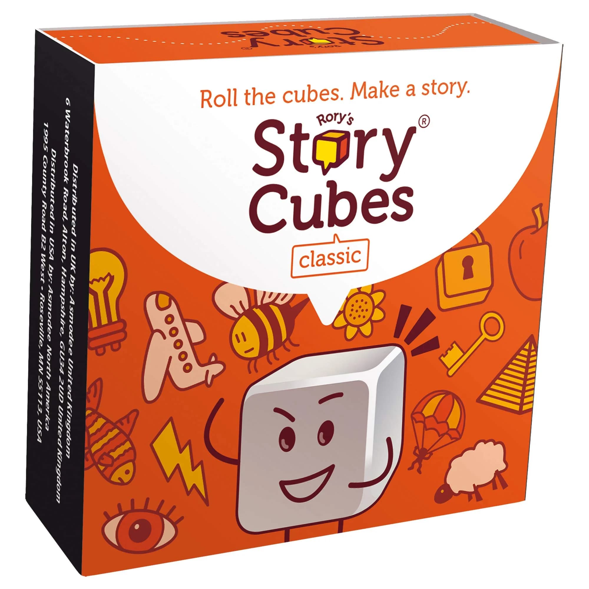 Asmodee Rory's Story Cubes Classic - Creative Storytelling Dice Set in a Magnetic Box for Kids & Adults, Ages 6+ | Portable Family Game — Multicolor
