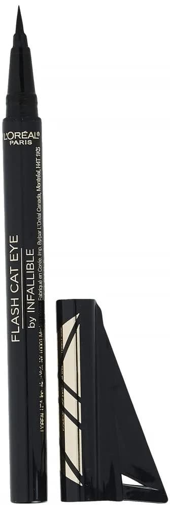 L'Oreal Paris Infallible Flash Cat Eye Waterproof Liquid Eyeliner, Black, 12ml (0.44 oz) | Precision Winged Eyeliner - main product image