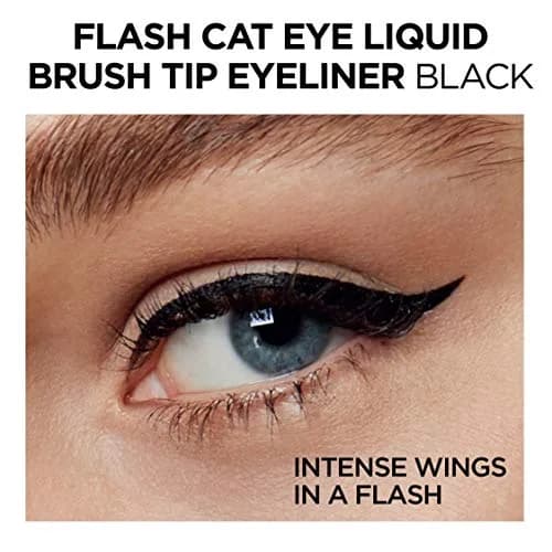 L'Oreal Paris Infallible Flash Cat Eye Waterproof Liquid Eyeliner, Black, 12ml (0.44 oz) | Precision Winged Eyeliner thumbnail 8