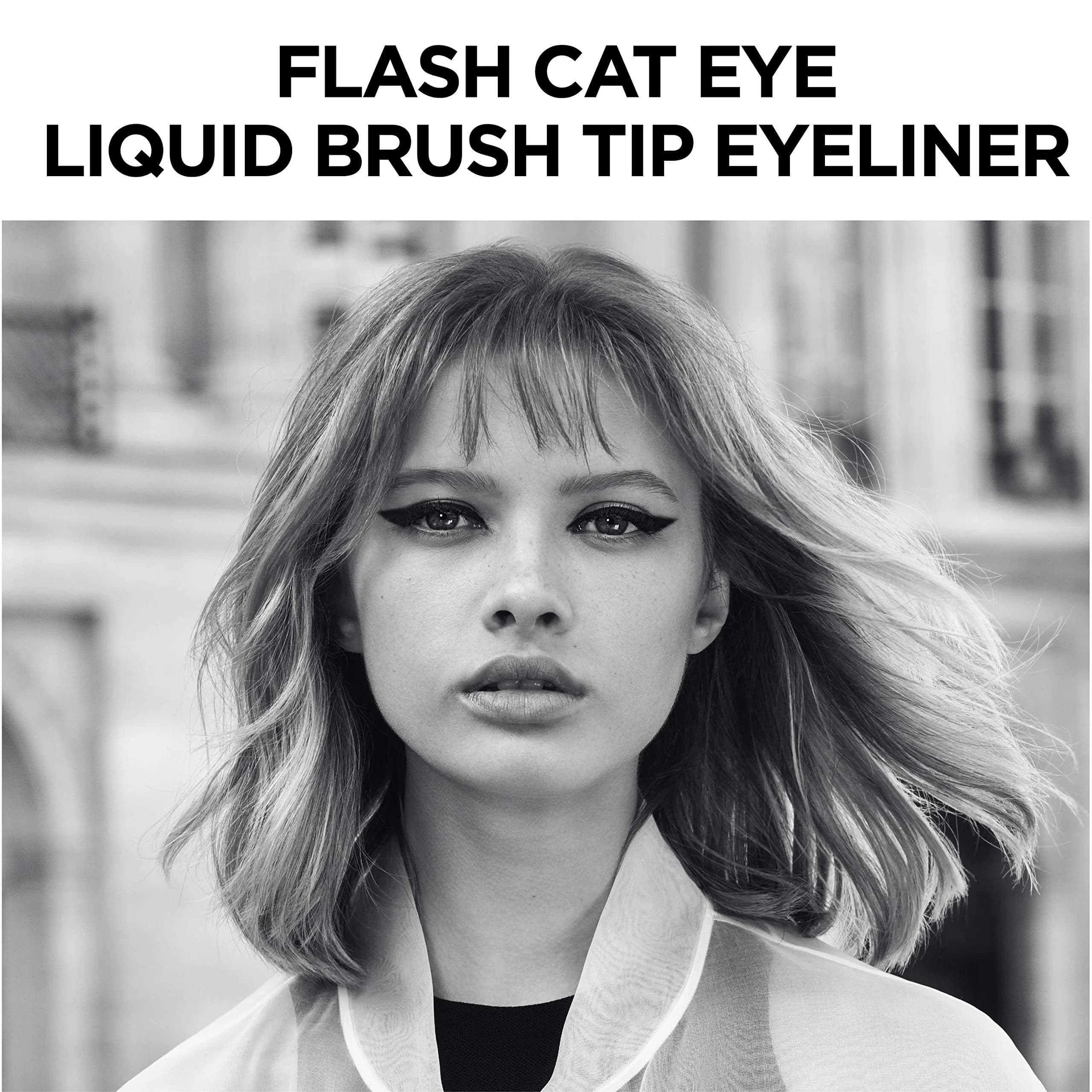 L'Oreal Paris Infallible Flash Cat Eye Waterproof Liquid Eyeliner, Black, 12ml (0.44 oz) | Precision Winged Eyeliner - view 9