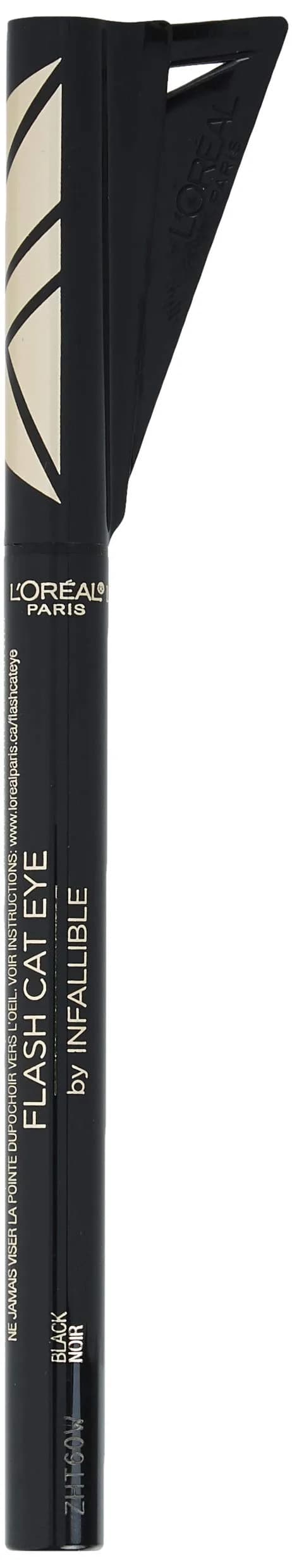 L'Oreal Paris Infallible Flash Cat Eye Waterproof Liquid Eyeliner, Black, 12ml (0.44 oz) | Precision Winged Eyeliner - view 2
