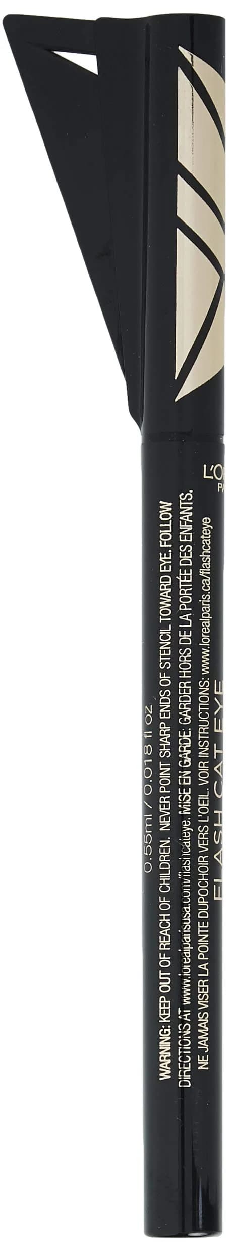 L'Oreal Paris Infallible Flash Cat Eye Waterproof Liquid Eyeliner, Black, 12ml (0.44 oz) | Precision Winged Eyeliner - view 3