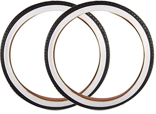 Sun-lite 26" x 2.125" Cruiser Bike Tire & Tube Kit | Durable Wire Bead, OEM Replacement, White Sidewall, Easy Repairs thumbnail 2
