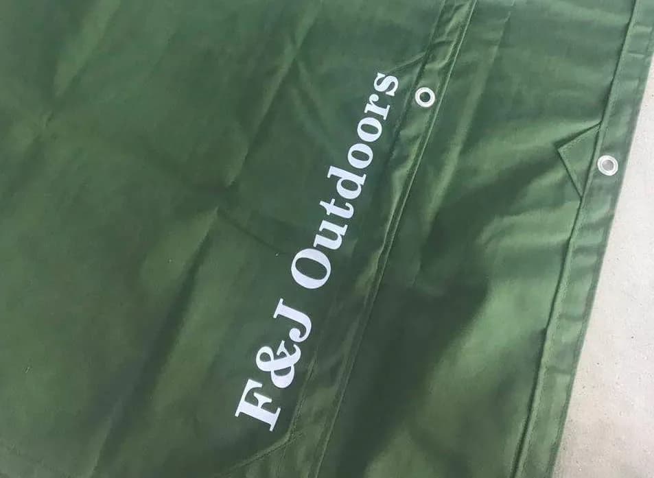 F&J Outdoors 10 OZ Heavy Duty Canvas Tarp Tarpaulin Cover, Green, 8x10 Feet | Water-Resistant & UV Protected thumbnail 7