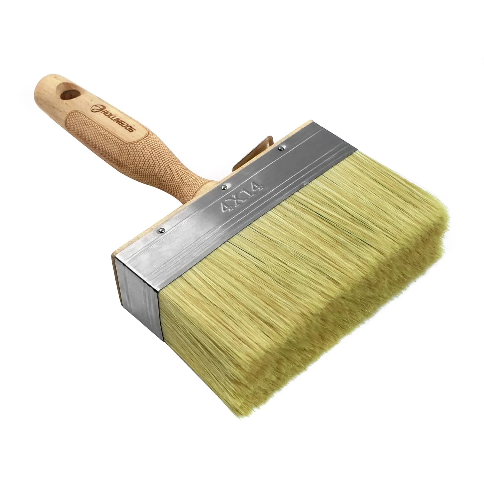 ROLLINGDOG 5.5" Deck Stain Limewash Brush | 14cm Wide Imitation Bristle for Walls, Decks, Fences