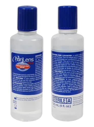 Purilens Plus Preservative-Free Contact Lens Saline 120ml | Sterile, isotonic solution for all contact lens wearers thumbnail 6